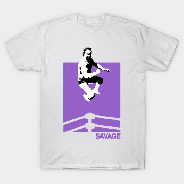 SAVAGE TOP ROPE T-Shirt by YourLuckyTee